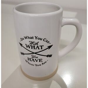 Huge 32oz BEER MUG "Do What You Can With What You Have Where You Are" by DEMDACO